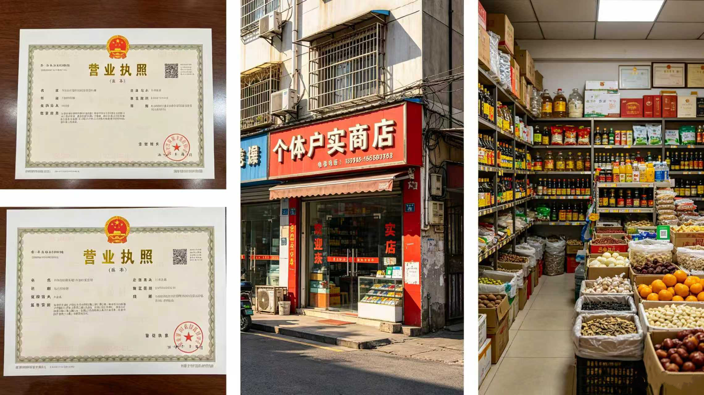 高明实体店个体户案例